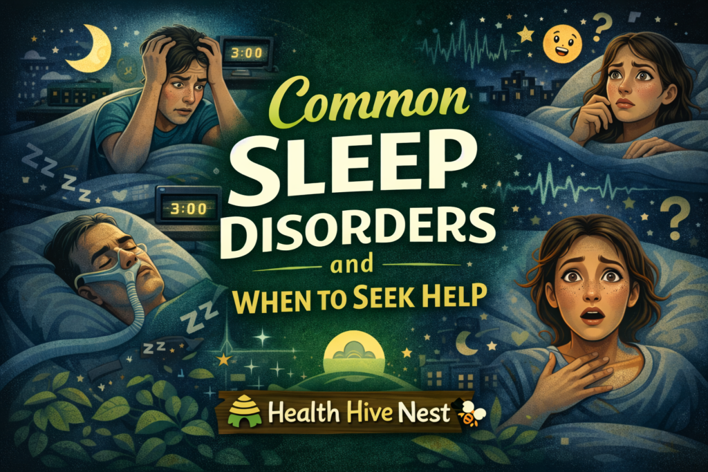 Common Sleep Disorders and When to Seek Help By Health Hive Nest