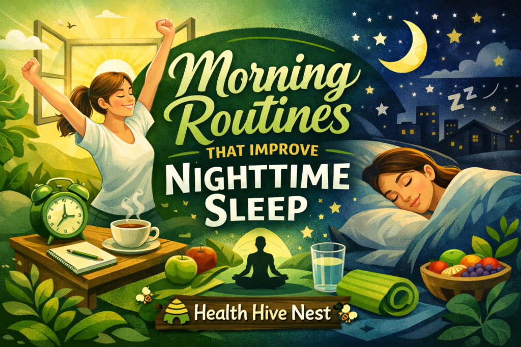 Morning Routines That Improve Nighttime Sleep by Health Hive Nest